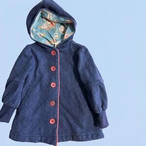 Matilda Jane Just Imagine Malina Toddler Girls Terry Hooded Lined Jacket Size 2